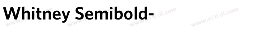 Whitney Semibold字体转换